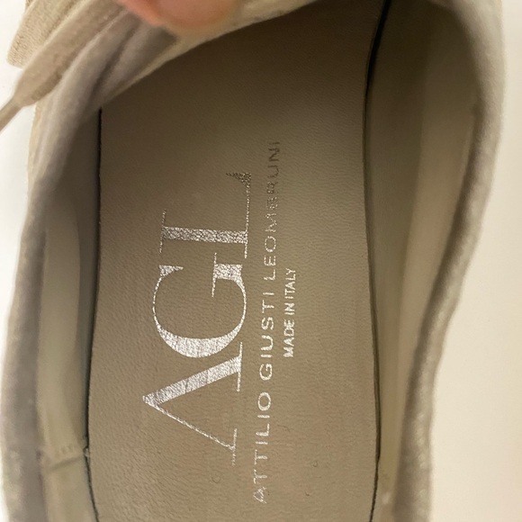 AGL Attilio Giusti Leombruni suede Snakeskin Toe size 37.5 - Picture 7 of 7